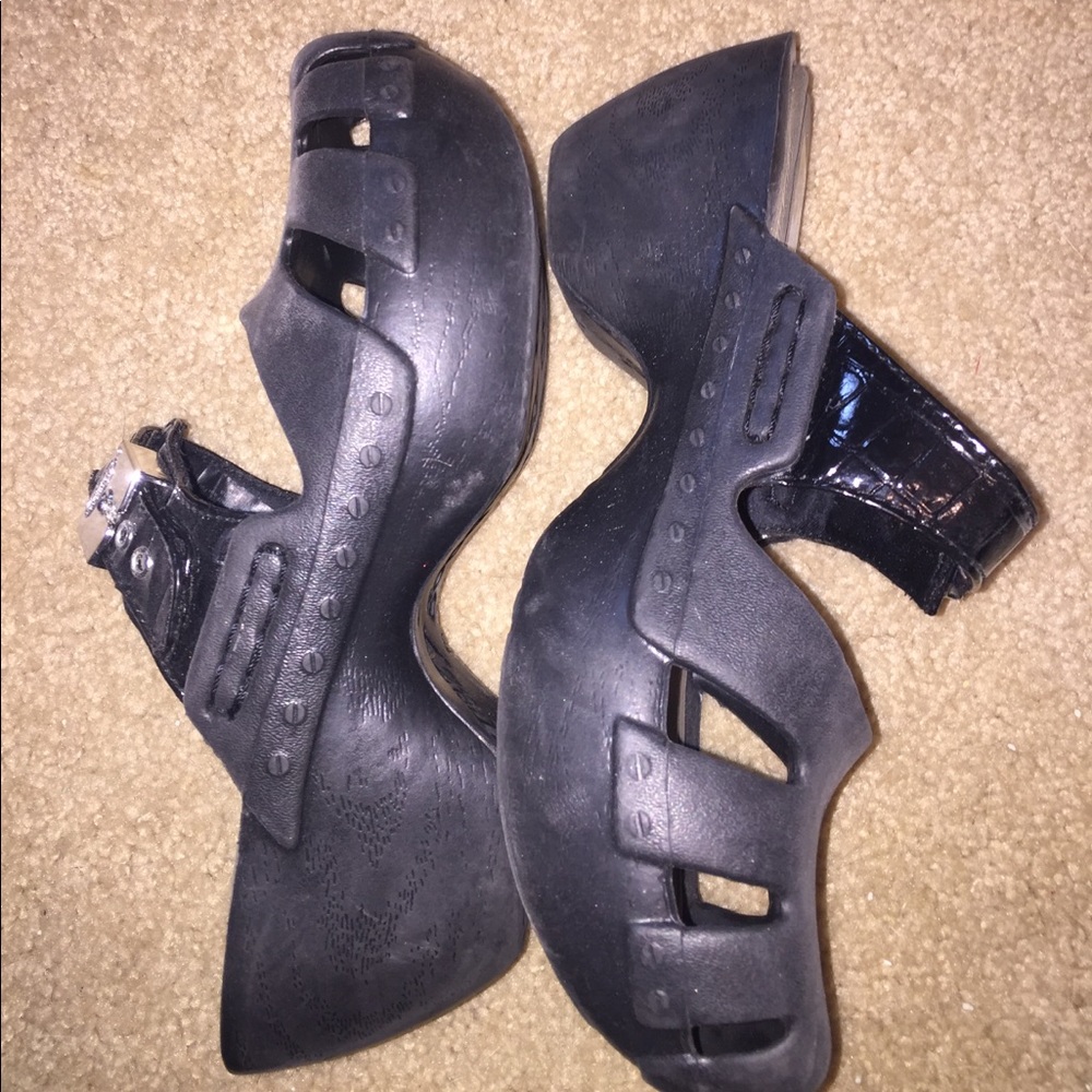 Dr Scholls rubber platforms